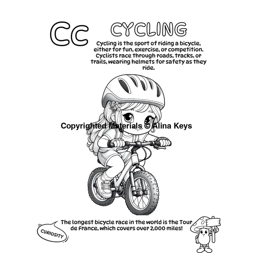 Abc Alphabet Of Sports Coloring Book For Kids Books