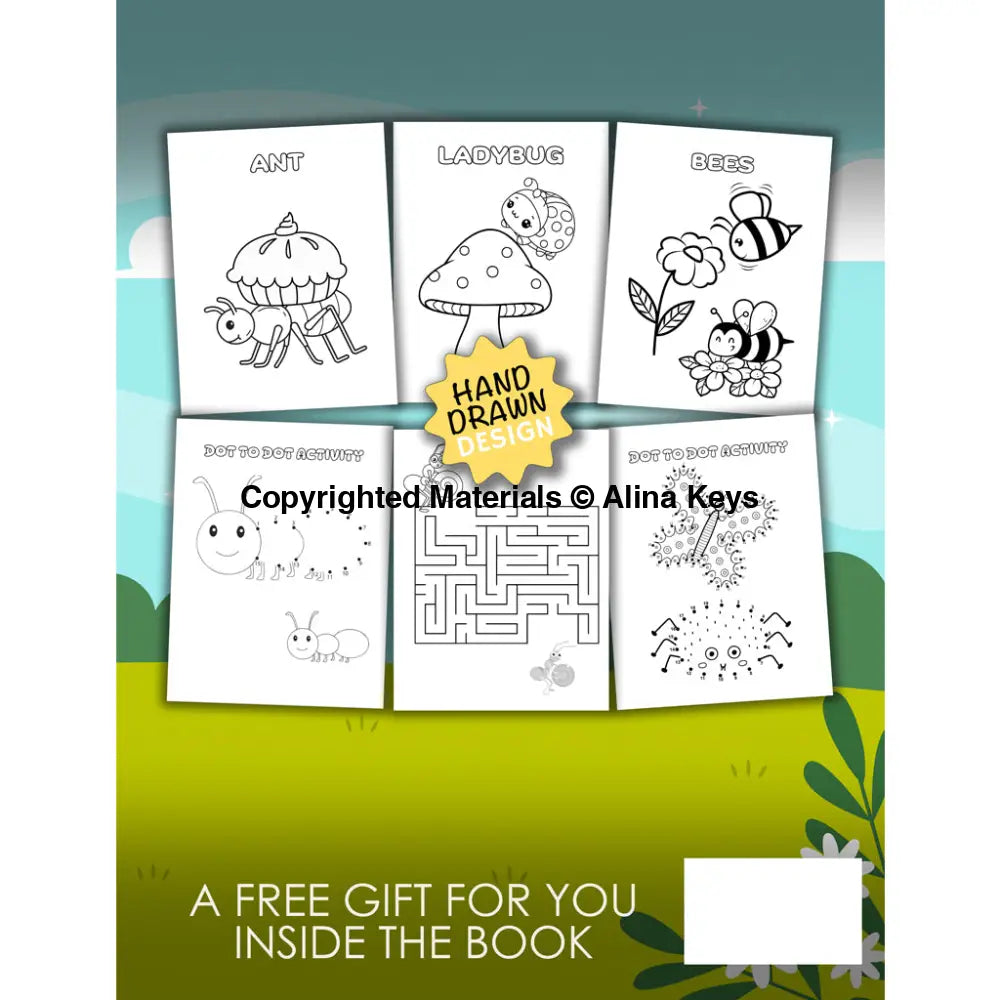 Bugs and Insects Coloring Book for Kids Back
