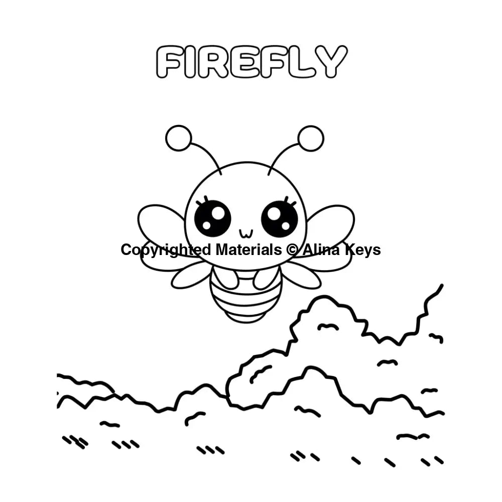 Firefly Coloring Pages