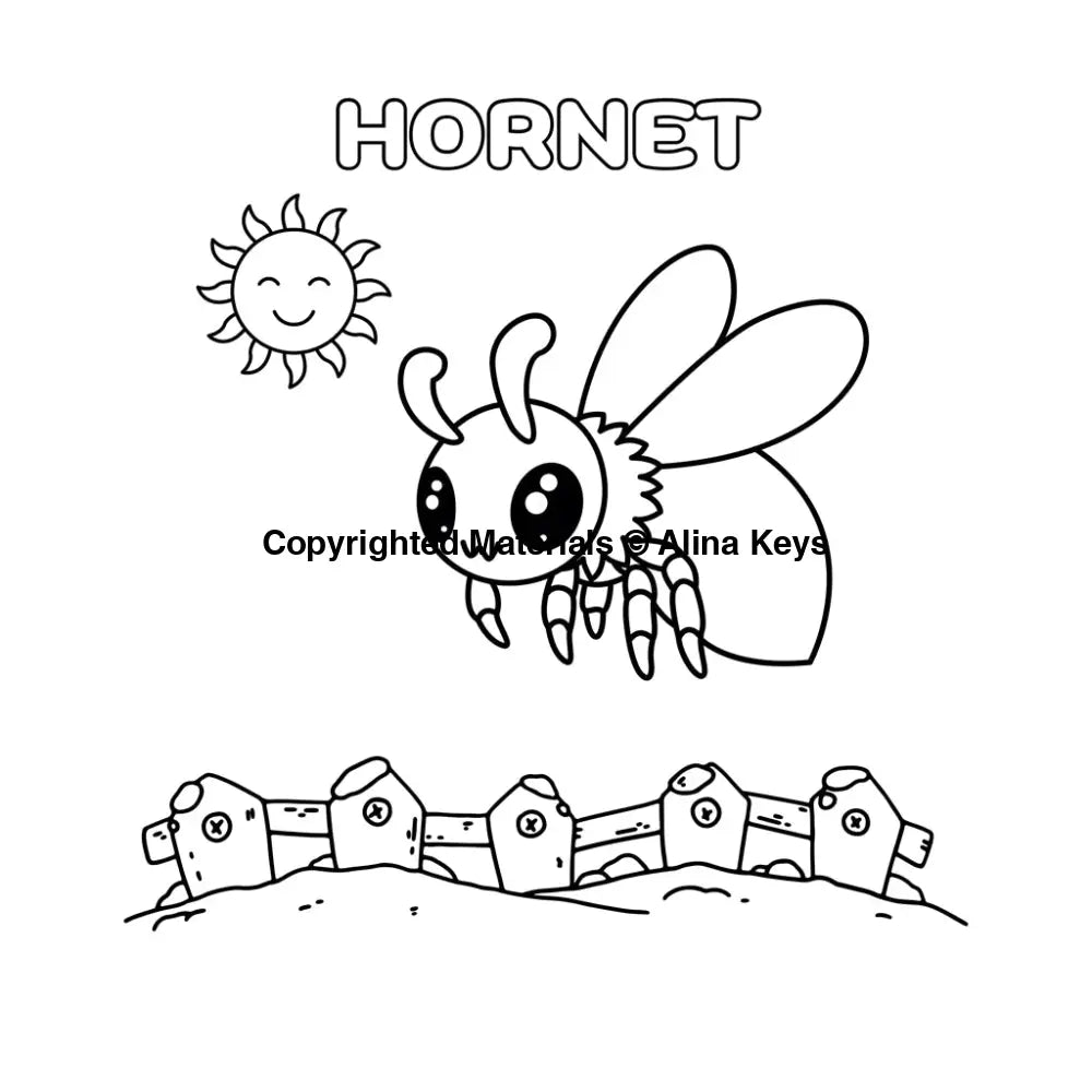 Hornet Coloring Pages