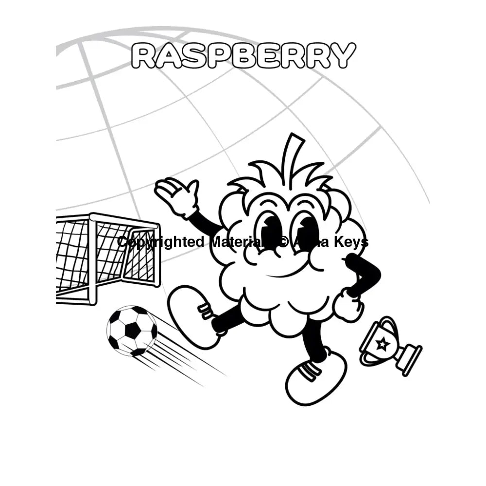 Raspberry Coloring Page
