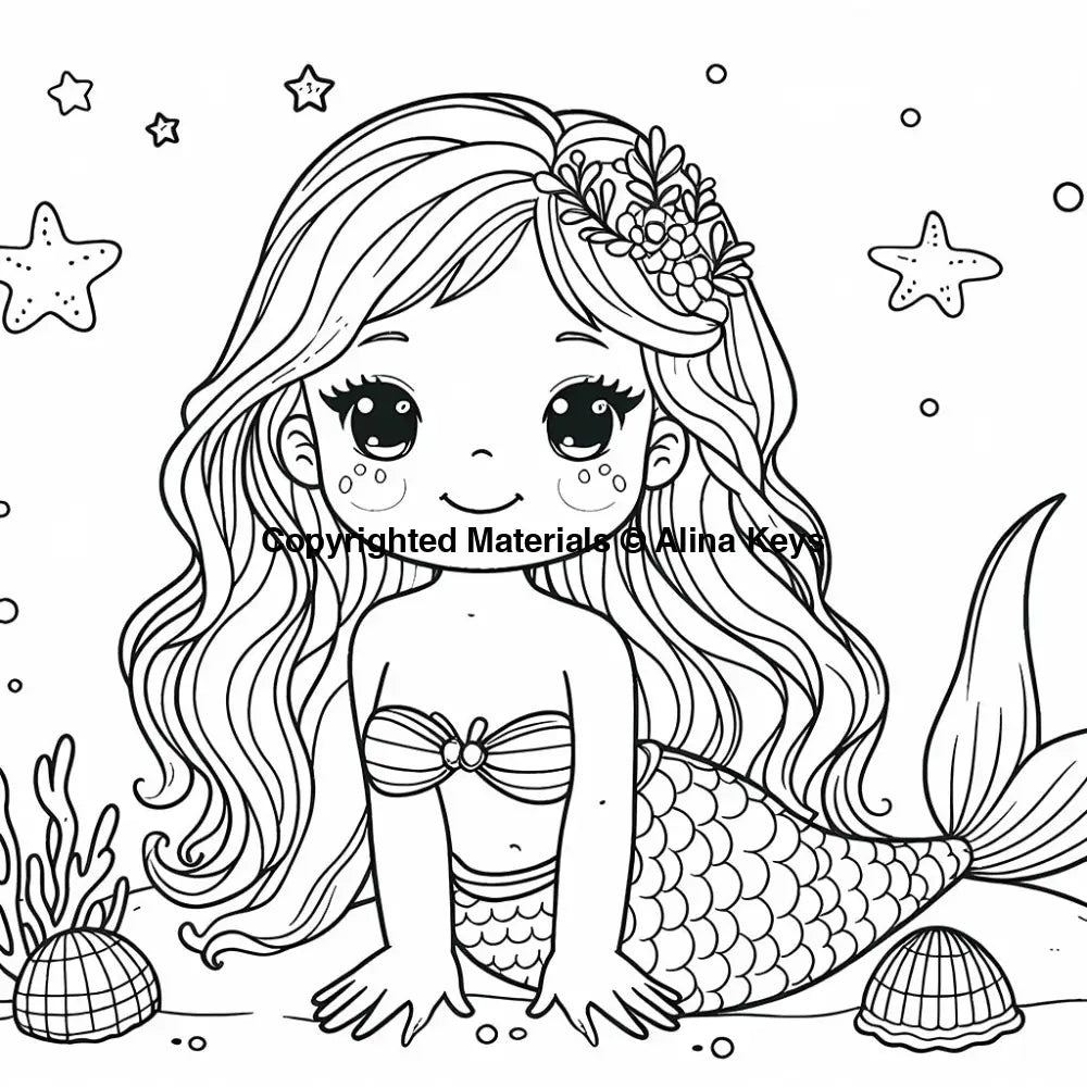 barbie mermaid coloring pages