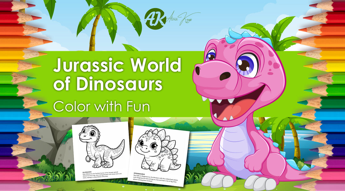 Jurassic World of Dinosaurs - Color with Fun