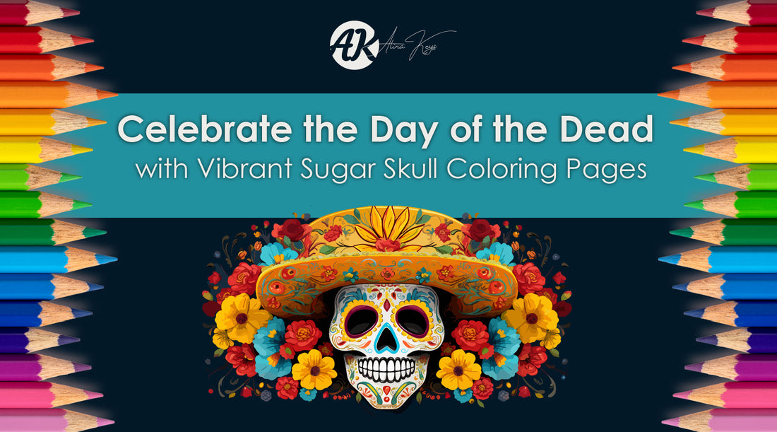 Celebrate the Day of the Dead with Vibrant Sugar Skull Coloring Pages