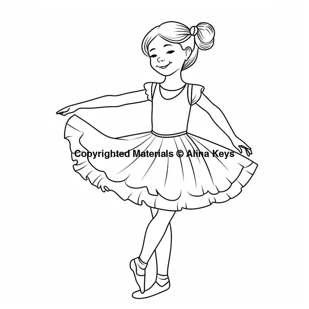 coloring pages ballet dancer