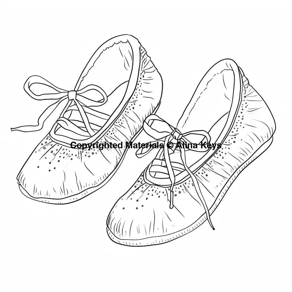 ballet shoes coloring sheets