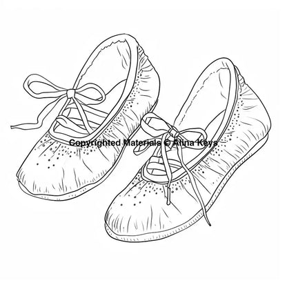 ballet shoes coloring sheets