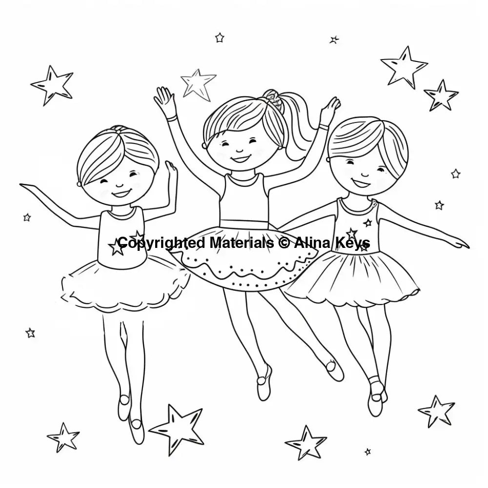 ballet dancers coloring pages