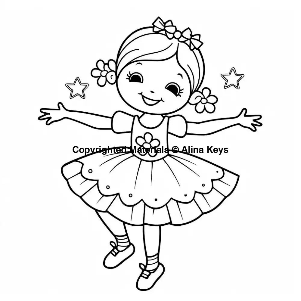 ballet dancer coloring page