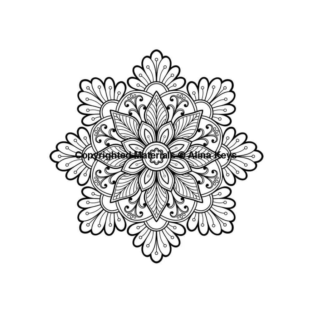 Easy Mandala Shapes - Mindfulness Coloring Book For Adults & Teens Relaxation Books