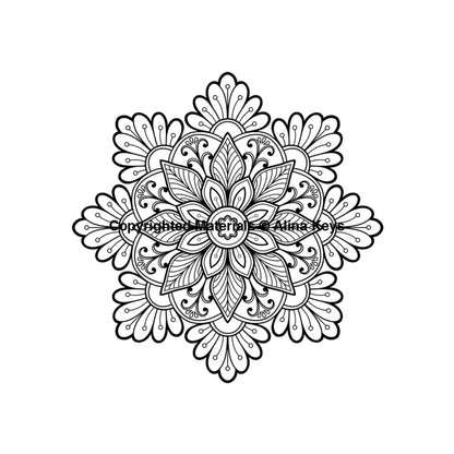 Easy Mandala Shapes - Mindfulness Coloring Book For Adults & Teens Relaxation Books