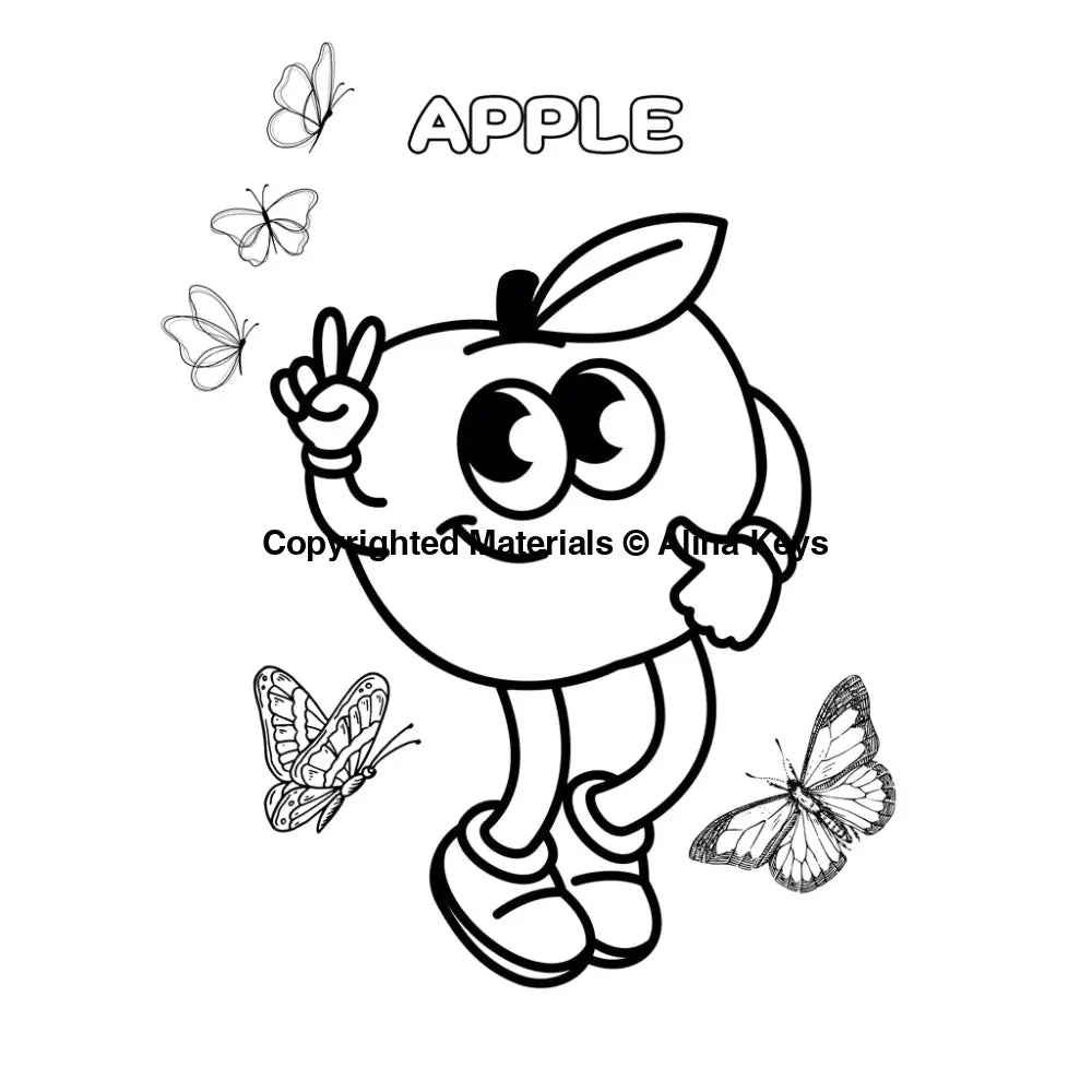 Apple Coloring Page