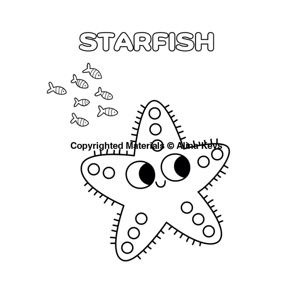 Starfish Coloring Pages