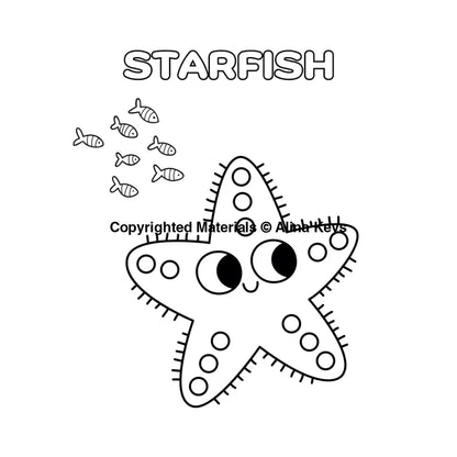 Starfish Coloring Pages