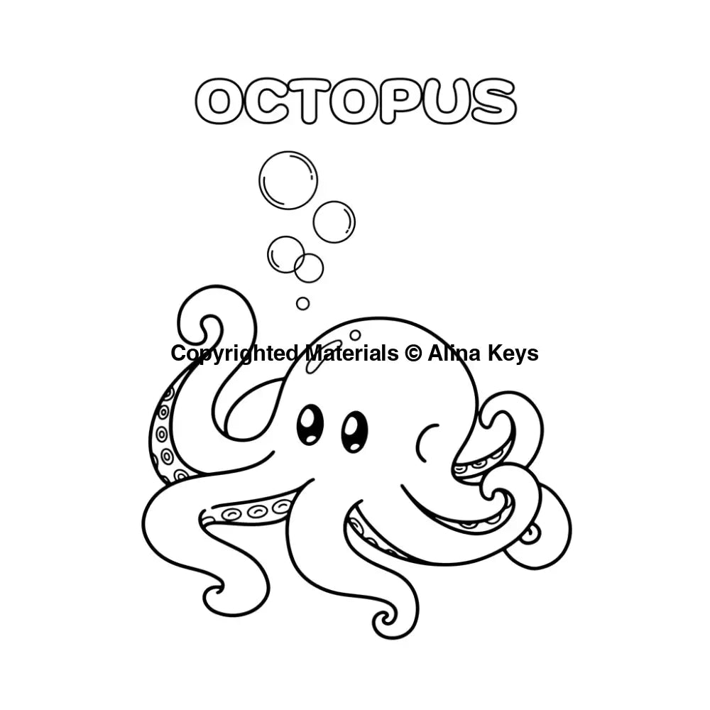 Octopus Coloring Pages