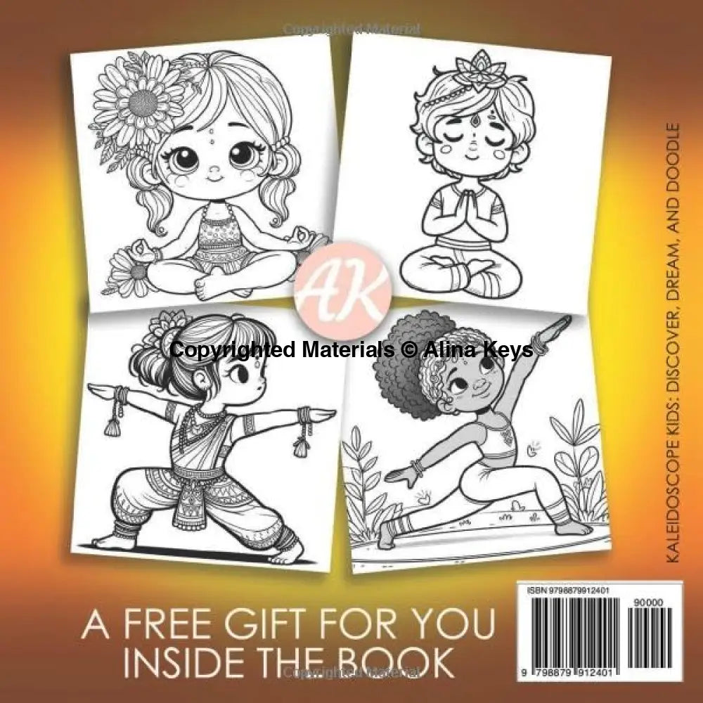 Yoga Adventures for Young Minds Coloring Book Back Cover