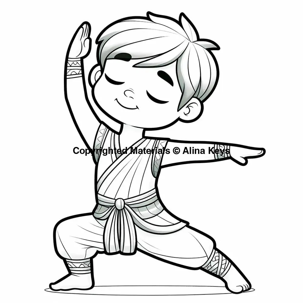 reverse warrior viparita virabhadrasana yoga coloring pages